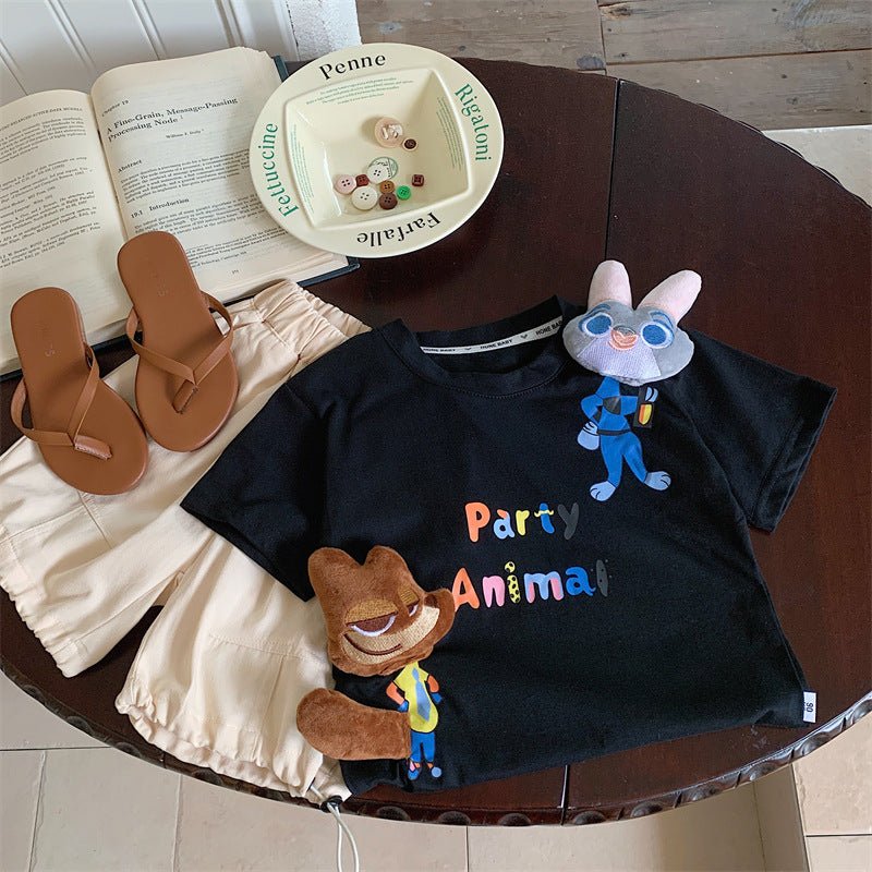 T-Shirt Infantil Verão Raposinha - BABYLIFEBabyLifeBABYLIFEPretoT-Shirt Infantil Verão Raposinha1 - 2 Anos