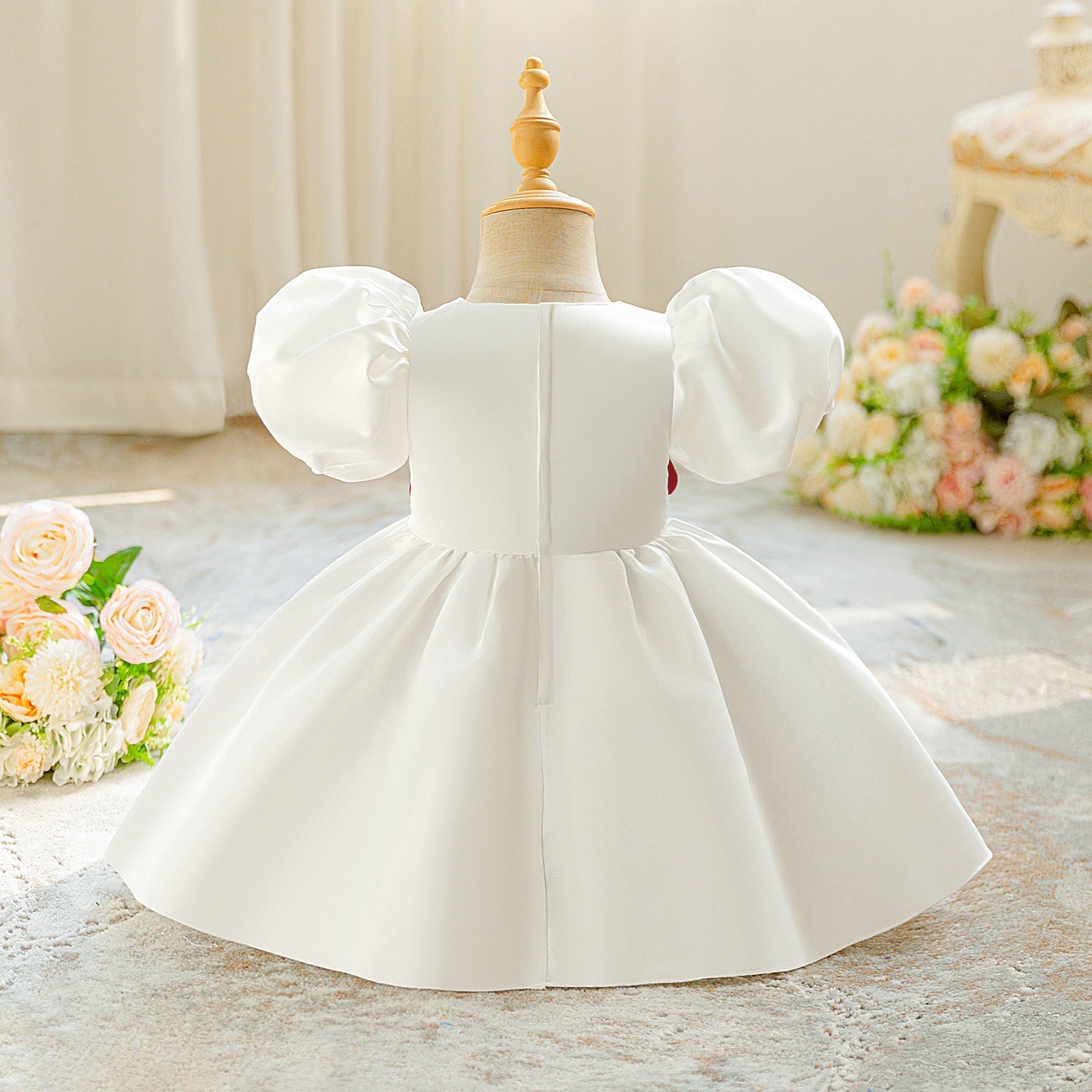 Vestido de Festa Infantil Flor - BABYLIFEBabyLifeBABYLIFEBrancoVestido de Festa Infantil Flor6 - 9 Meses