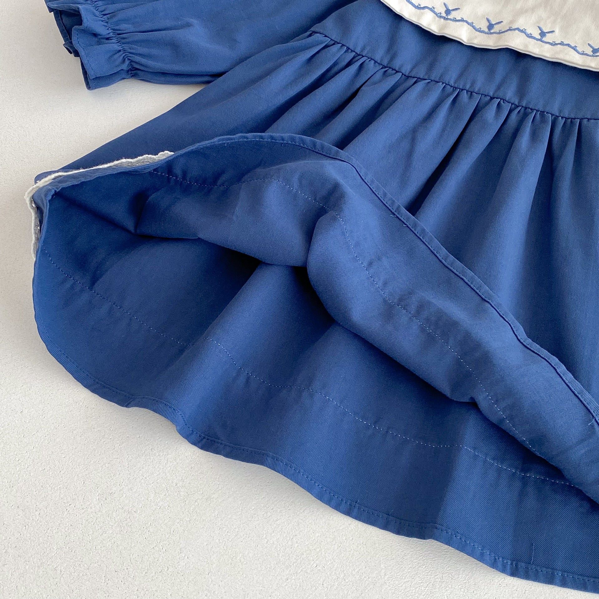 Vestido Infantil Bordado e Rendinha - BABYLIFEBabyLifeBABYLIFEAzulVestido Infantil Bordado e Rendinha6 - 12 Meses