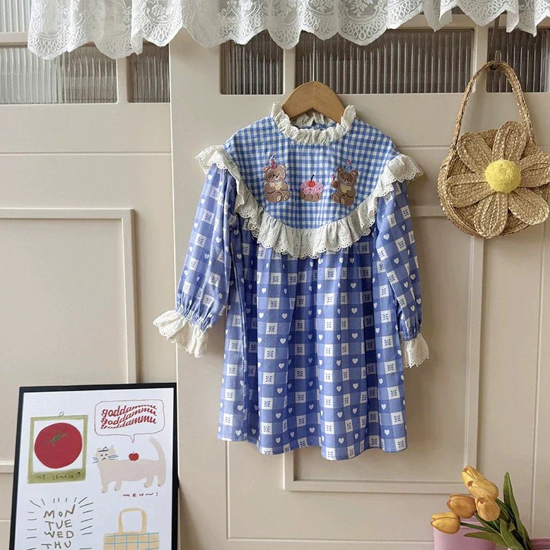 Vestido Infantil Corações Ursinhos - BABYLIFEBabyLifeBABYLIFEVestido Infantil Corações Ursinhos