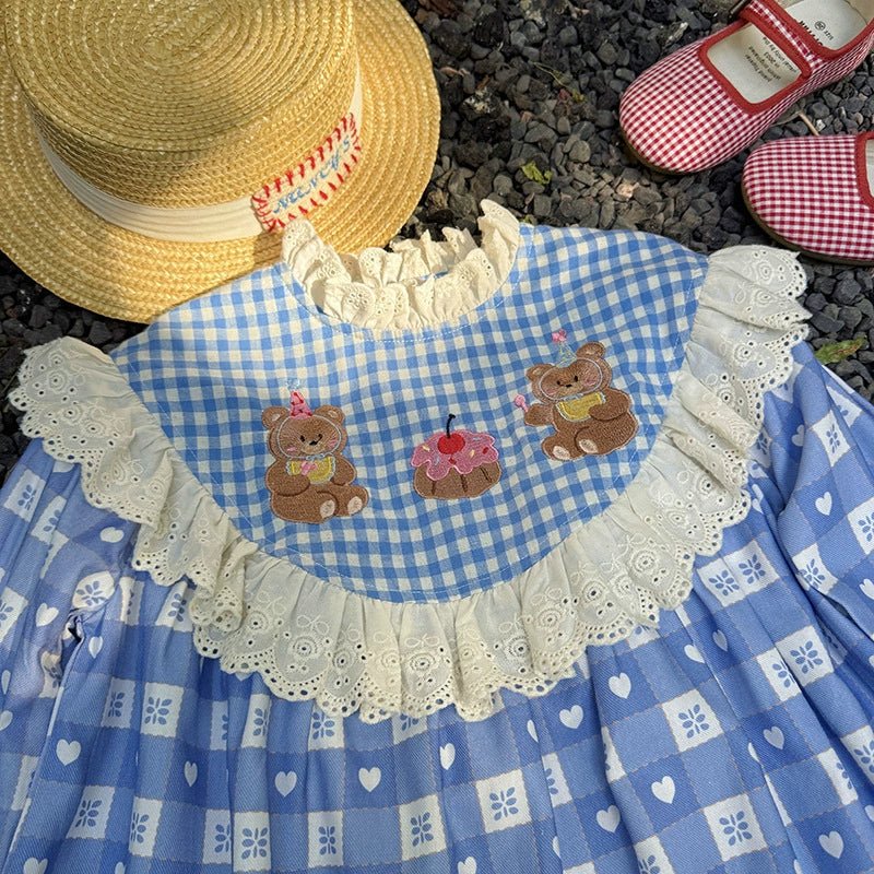 Vestido Infantil Corações Ursinhos - BABYLIFEBabyLifeBABYLIFEVestido Infantil Corações Ursinhos