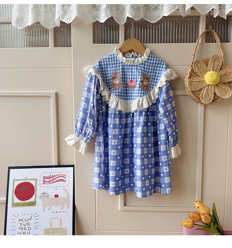 Vestido Infantil Corações Ursinhos - BABYLIFEBabyLifeBABYLIFEVestido Infantil Corações Ursinhos