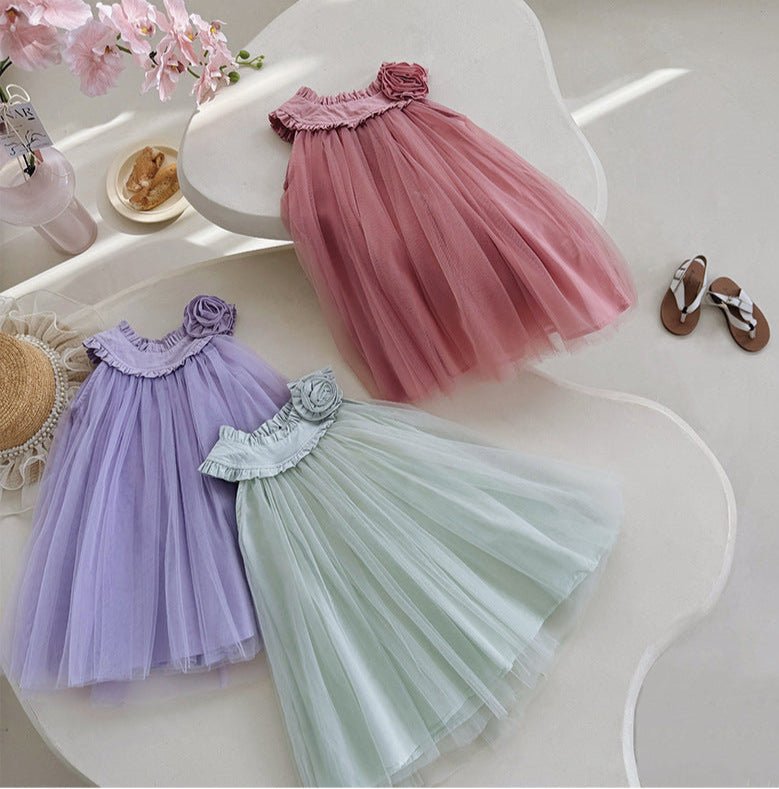 Vestido Infantil de Tule Flor - BABYLIFEBabyLifeBABYLIFEVerdeVestido Infantil de Tule Flor6 - 125 Meses