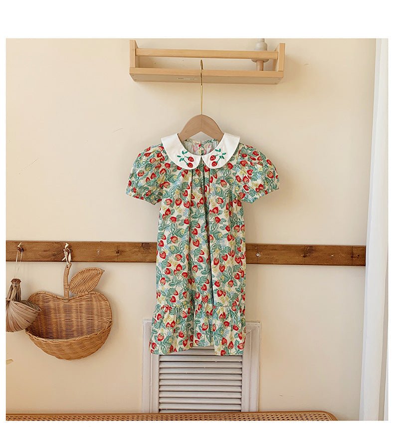 Vestido Infantil Delicadinho Morangos - BABYLIFEBabyLifeBABYLIFE1 - 2 AnosVestido Infantil Delicadinho Morangos