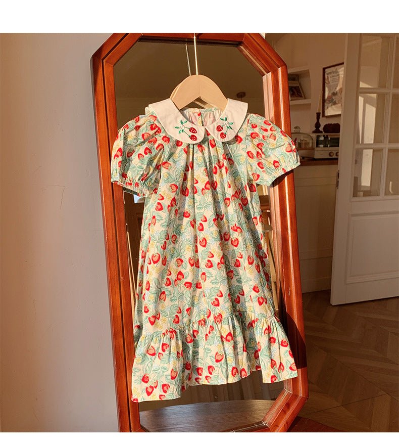 Vestido Infantil Delicadinho Morangos - BABYLIFEBabyLifeBABYLIFE1 - 2 AnosVestido Infantil Delicadinho Morangos