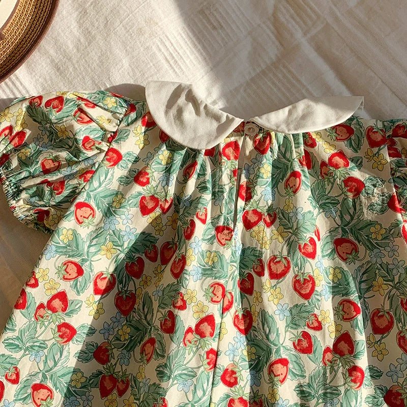 Vestido Infantil Delicadinho Morangos - BABYLIFEBabyLifeBABYLIFE1 - 2 AnosVestido Infantil Delicadinho Morangos