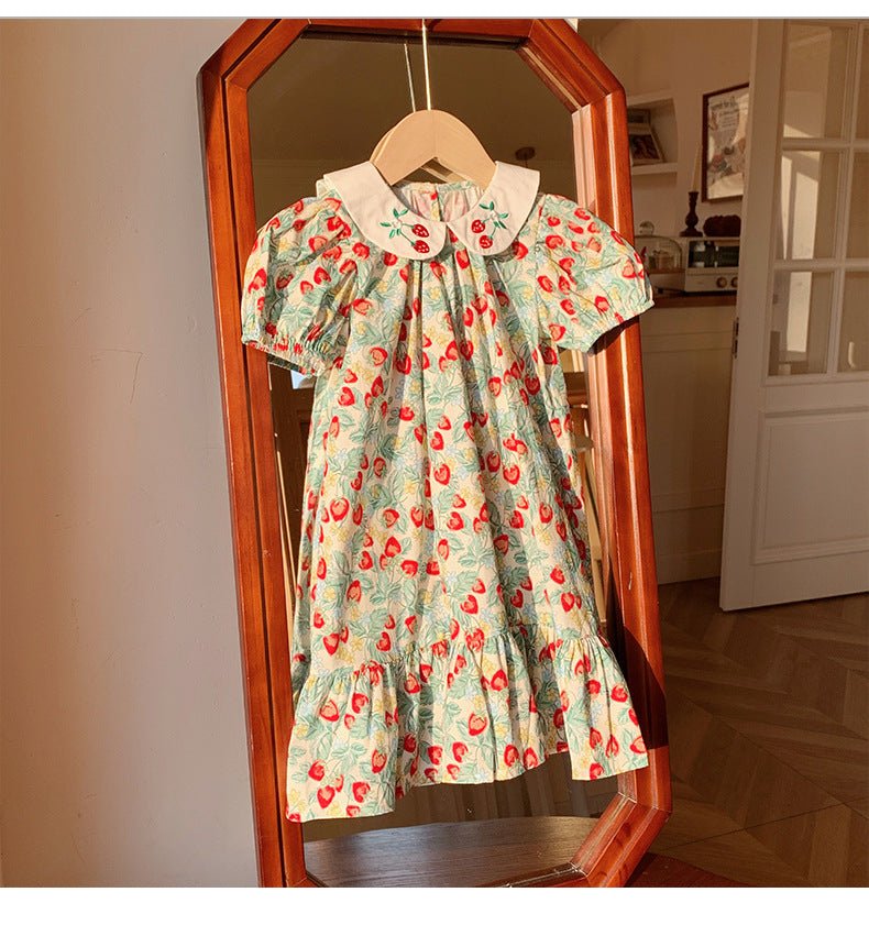 Vestido Infantil Delicadinho Morangos - BABYLIFEBabyLifeBABYLIFE1 - 2 AnosVestido Infantil Delicadinho Morangos