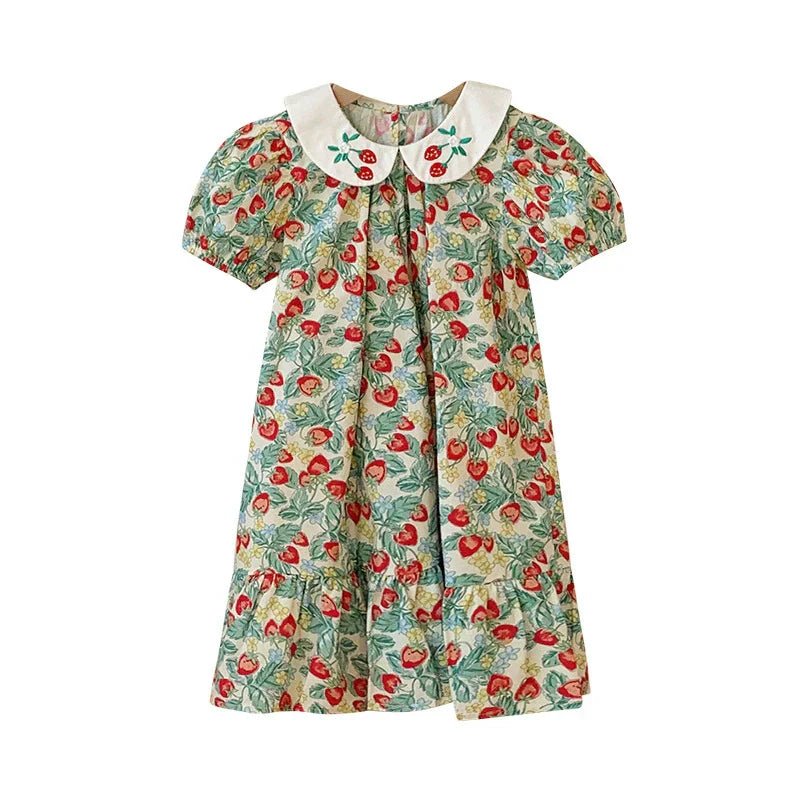 Vestido Infantil Delicadinho Morangos - BABYLIFEBabyLifeBABYLIFE1 - 2 AnosVestido Infantil Delicadinho Morangos