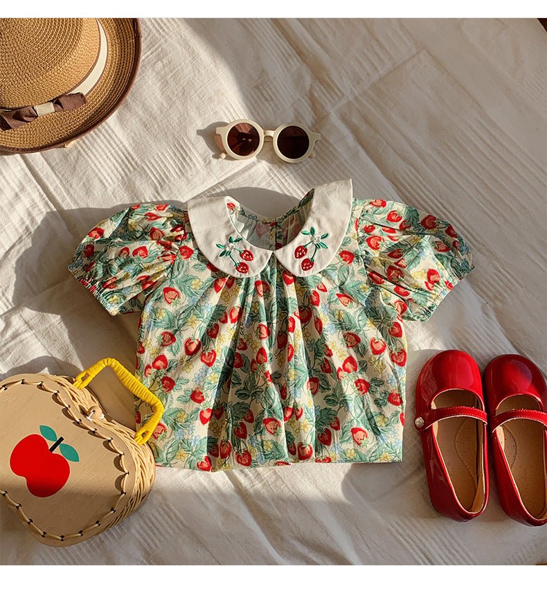 Vestido Infantil Delicadinho Morangos - BABYLIFEBabyLifeBABYLIFE1 - 2 AnosVestido Infantil Delicadinho Morangos