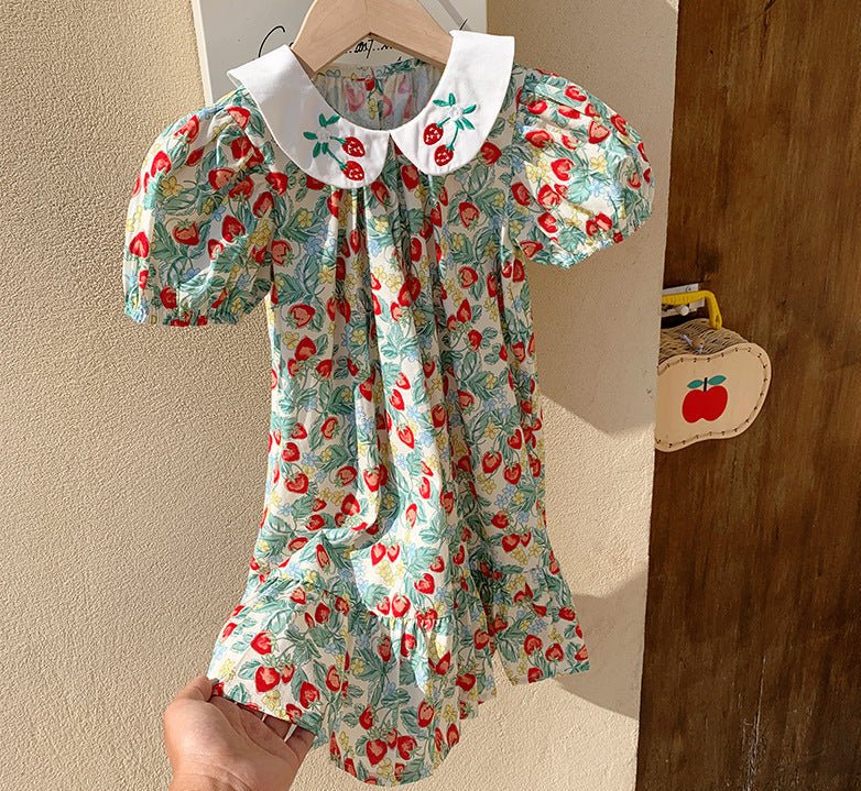 Vestido Infantil Delicadinho Morangos - BABYLIFEBabyLifeBABYLIFE1 - 2 AnosVestido Infantil Delicadinho Morangos