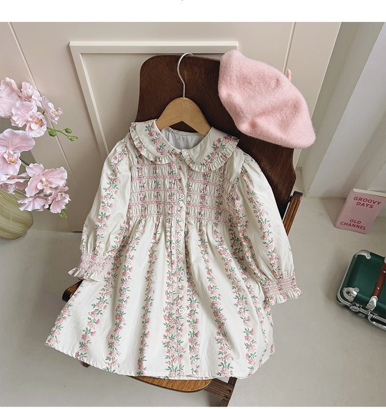 Vestido Infantil Floral Golinha - BABYLIFEBabyLifeBABYLIFEBege FloresVestido Infantil Floral Golinha1 - 2 Anos