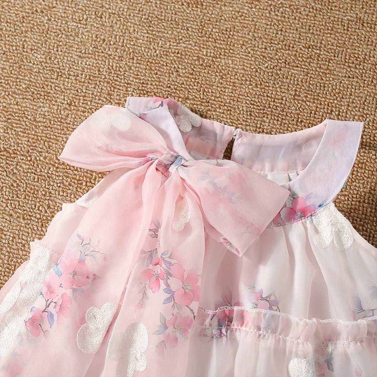 Vestido Infantil Floral Lacinho - BABYLIFEBabyLifeBABYLIFERosaVestido Infantil Floral Lacinho6 - 12 Meses
