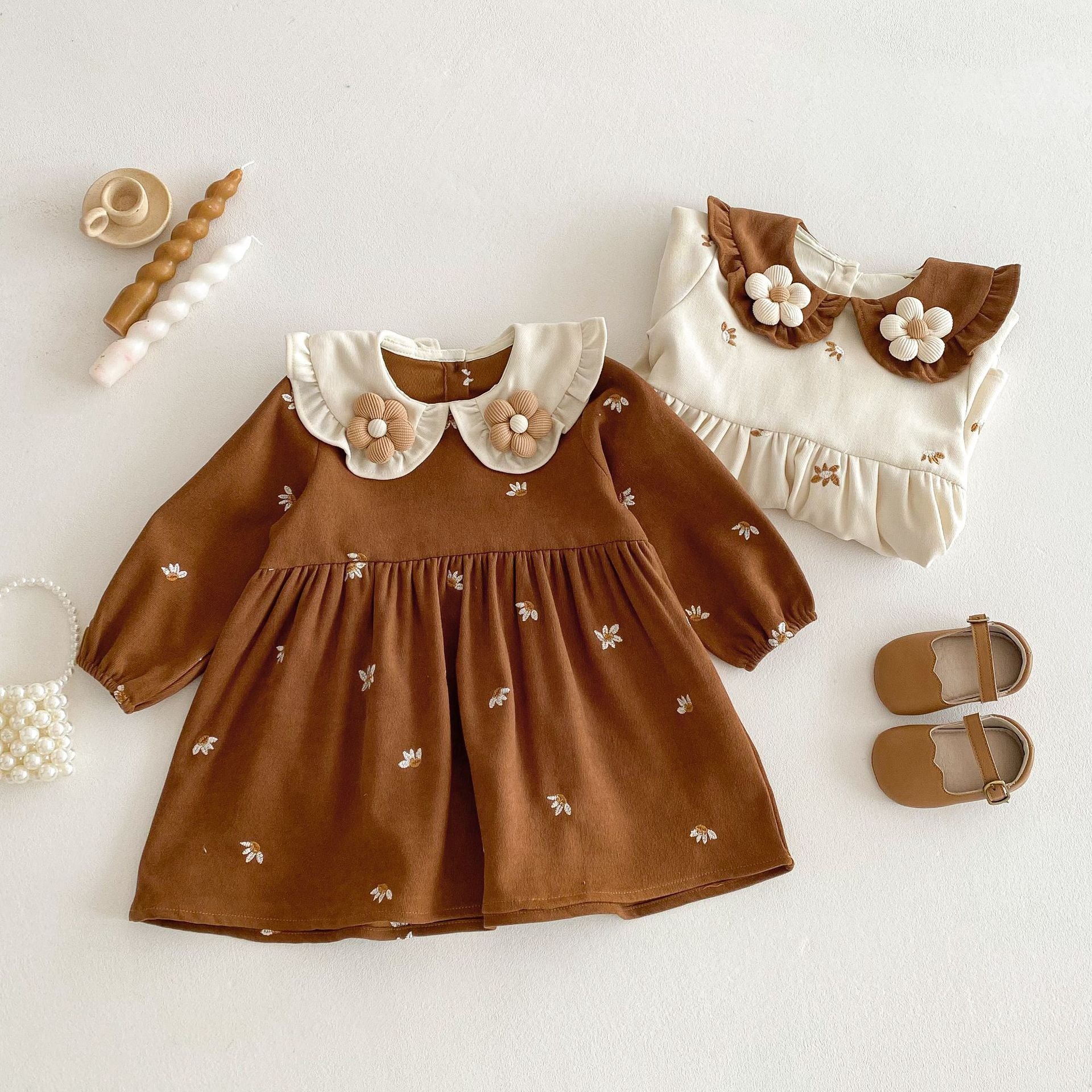 Vestido Infantil Flores - BABYLIFEBabyLifeBABYLIFEBegeVestido Infantil Flores6 - 12 Meses