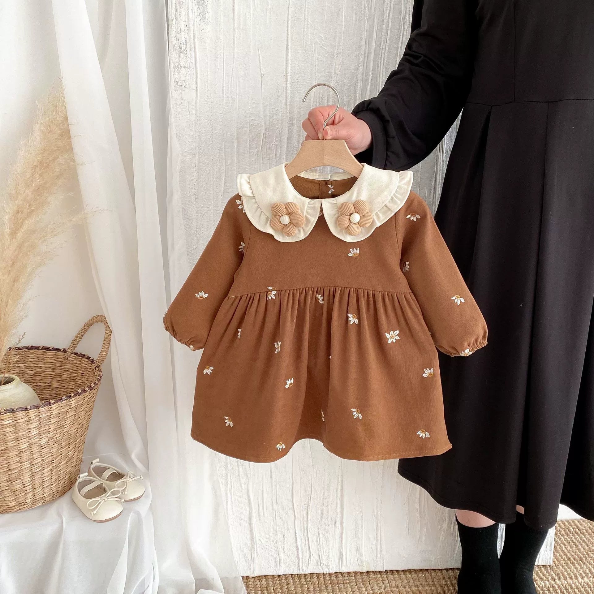 Vestido Infantil Flores - BABYLIFEBabyLifeBABYLIFEMarromVestido Infantil Flores6 - 12 Meses