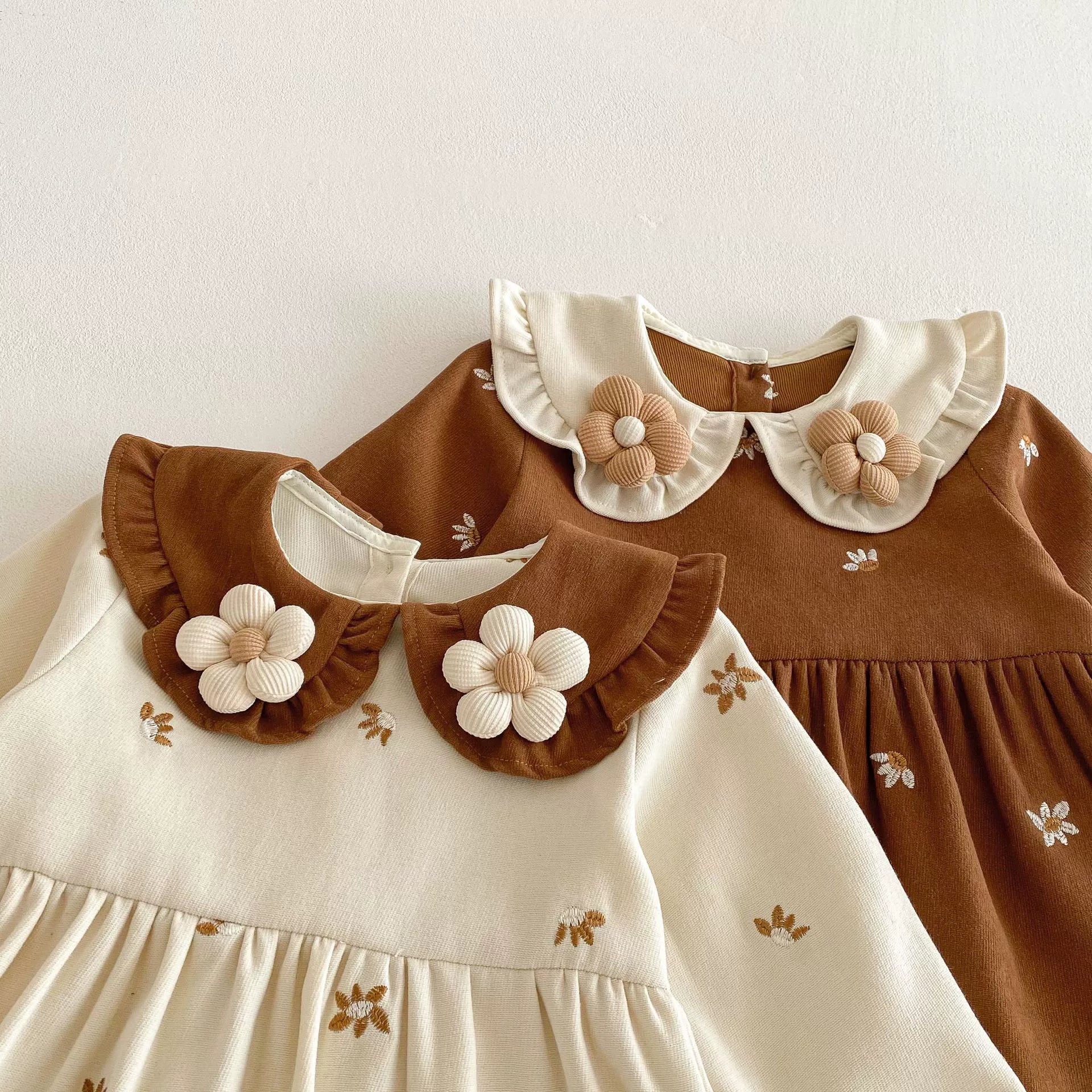 Vestido Infantil Flores - BABYLIFEBabyLifeBABYLIFEMarromVestido Infantil Flores6 - 12 Meses