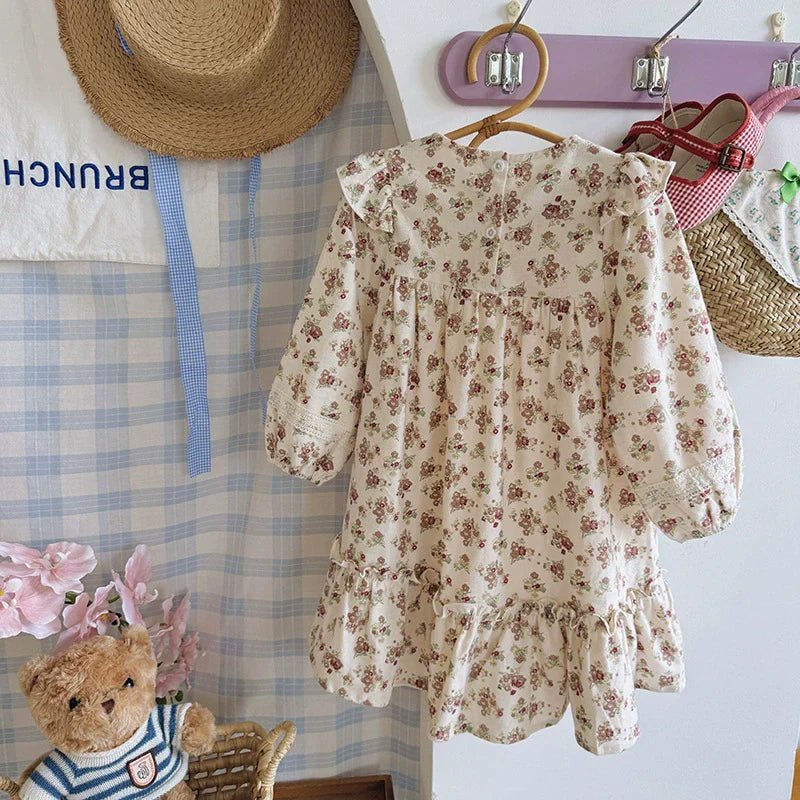 Vestido Infantil Florzinhas - BABYLIFEBabyLifeBABYLIFEBege FloresVestido Infantil Florzinhas1 - 2 Anos