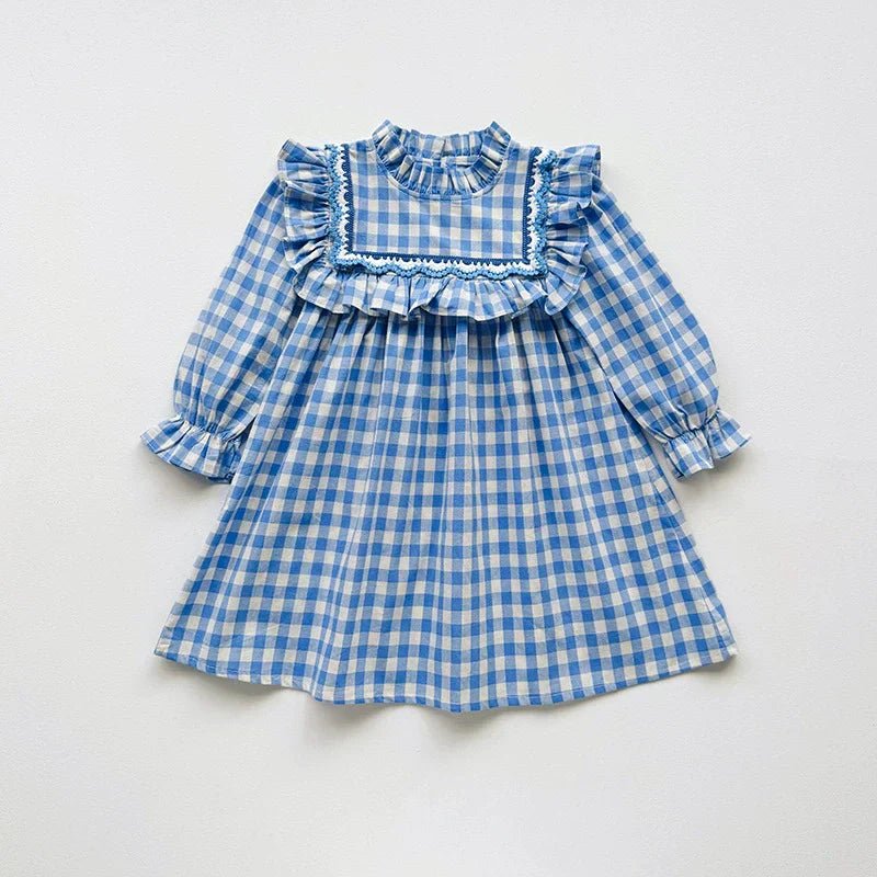 Vestido Infantil Gola Xadrez - BABYLIFEBabyLifeBABYLIFEAzulVestido Infantil Gola Xadrez1 - 2 Anos