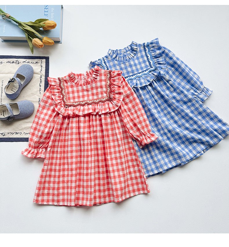 Vestido Infantil Gola Xadrez - BABYLIFEBabyLifeBABYLIFEAzulVestido Infantil Gola Xadrez1 - 2 Anos