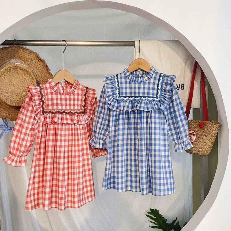 Vestido Infantil Gola Xadrez - BABYLIFEBabyLifeBABYLIFEAzulVestido Infantil Gola Xadrez1 - 2 Anos