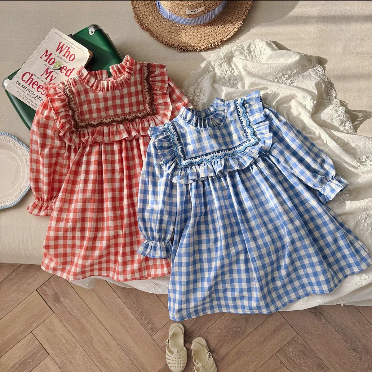 Vestido Infantil Gola Xadrez - BABYLIFEBabyLifeBABYLIFEAzulVestido Infantil Gola Xadrez1 - 2 Anos