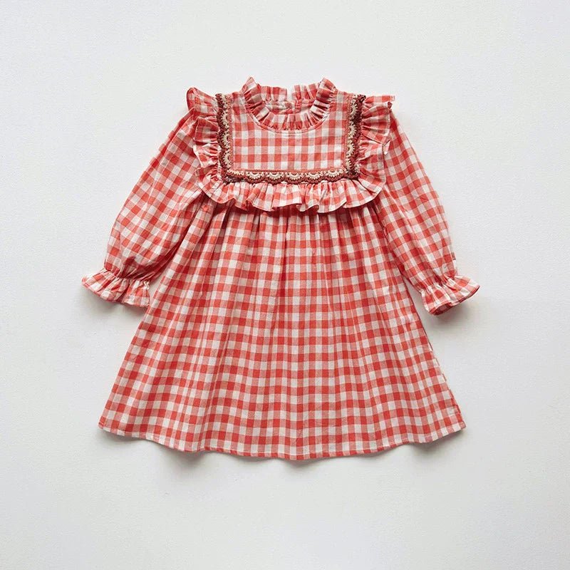 Vestido Infantil Gola Xadrez - BABYLIFEBabyLifeBABYLIFEVermelhoVestido Infantil Gola Xadrez1 - 2 Anos