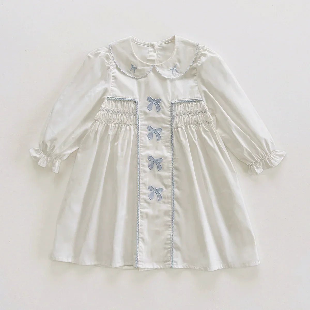 Vestido Infantil Lacinhos Golinha - BABYLIFEBabyLifeBABYLIFEBrancoVestido Infantil Lacinhos Golinha1 - 2 Anos