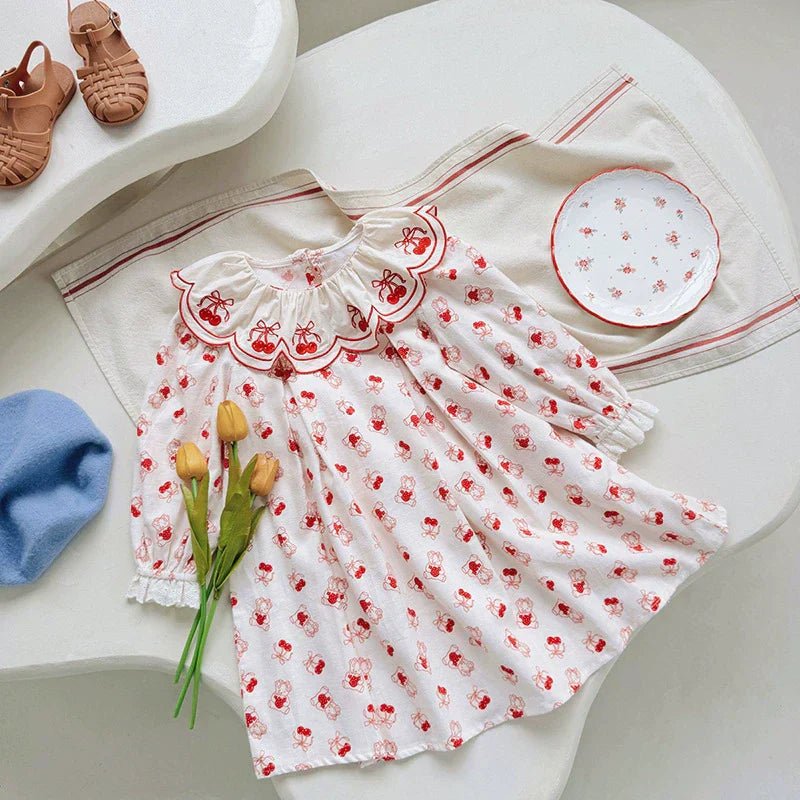 Vestido Infantil Laço Cerejinhas - BABYLIFEBabyLifeBABYLIFEVermelhoVestido Infantil Laço Cerejinhas1 - 2 Anos