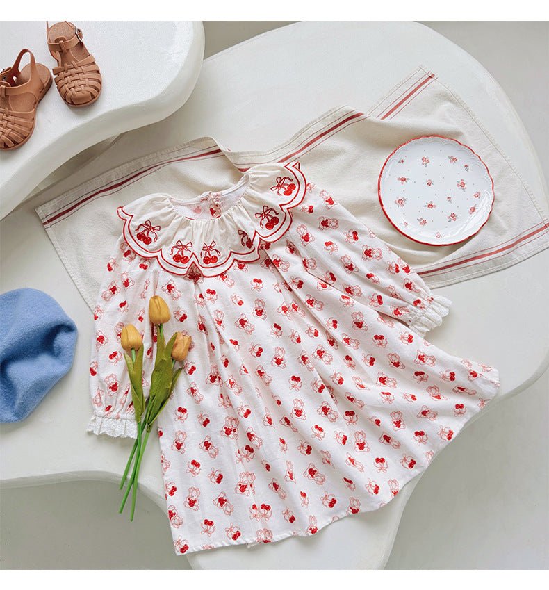 Vestido Infantil Laço Cerejinhas - BABYLIFEBabyLifeBABYLIFEVermelhoVestido Infantil Laço Cerejinhas1 - 2 Anos