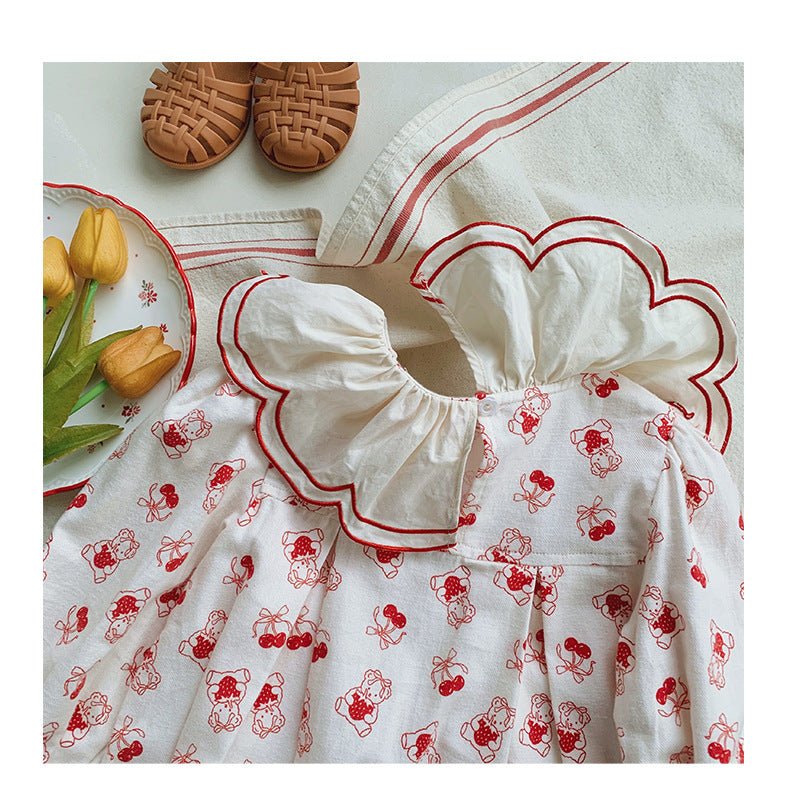 Vestido Infantil Laço Cerejinhas - BABYLIFEBabyLifeBABYLIFEVermelhoVestido Infantil Laço Cerejinhas1 - 2 Anos