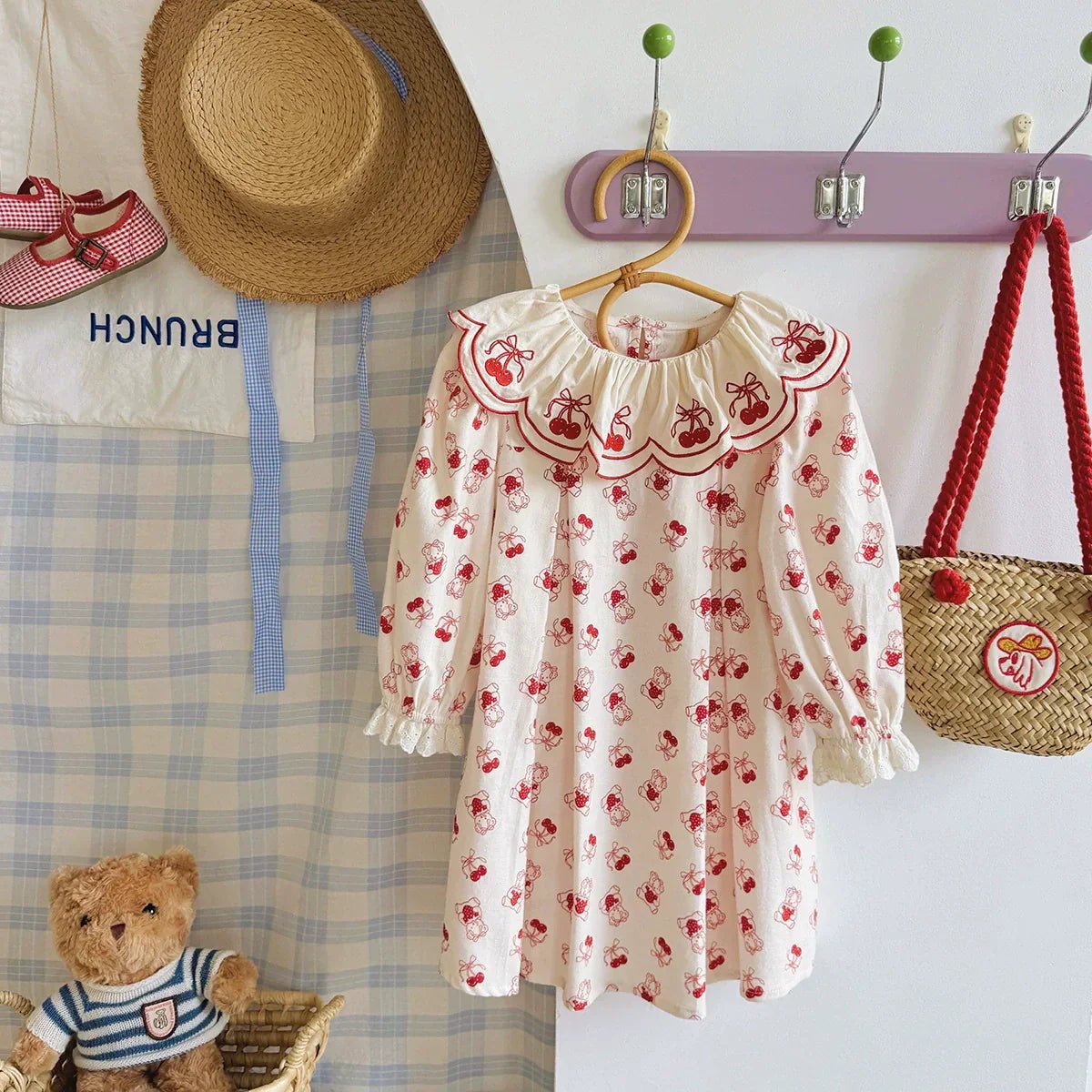 Vestido Infantil Laço Cerejinhas - BABYLIFEBabyLifeBABYLIFEVermelhoVestido Infantil Laço Cerejinhas1 - 2 Anos