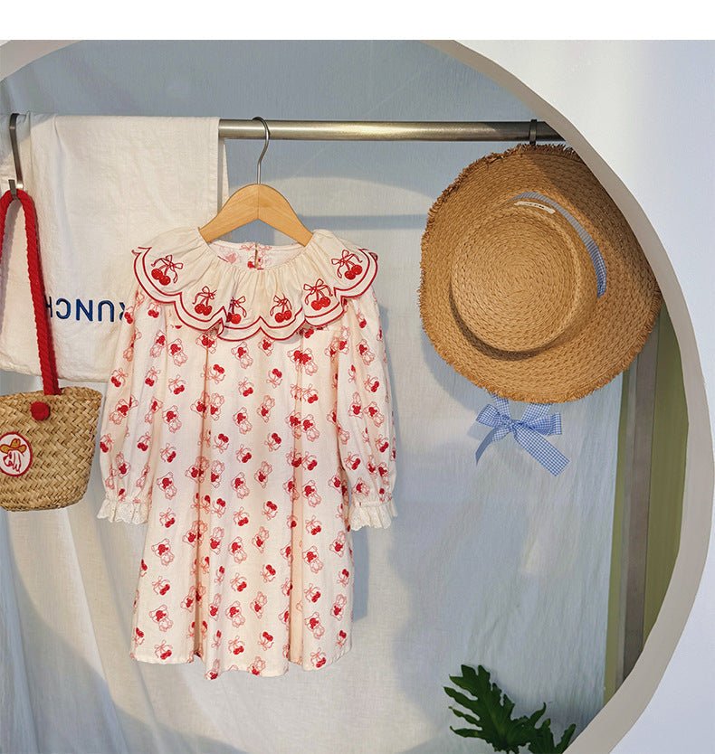 Vestido Infantil Laço Cerejinhas - BABYLIFEBabyLifeBABYLIFEVermelhoVestido Infantil Laço Cerejinhas1 - 2 Anos