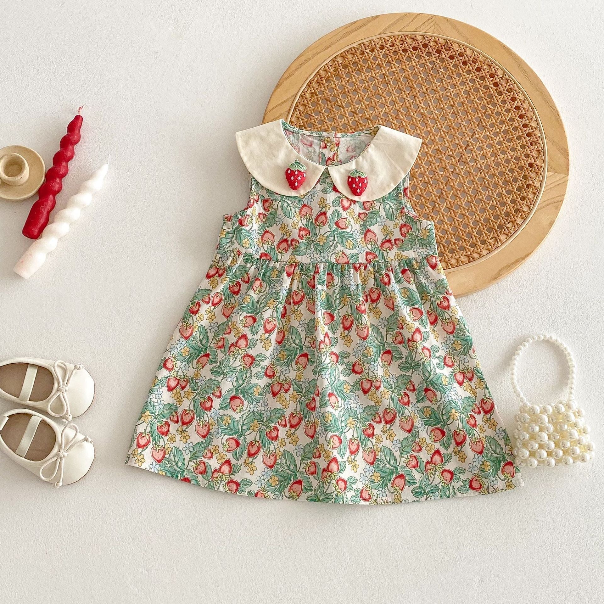 Vestido Infantil Moranguinhos - BABYLIFEBabyLifeBABYLIFEMorangosVestido Infantil Moranguinhos6 - 12 Meses