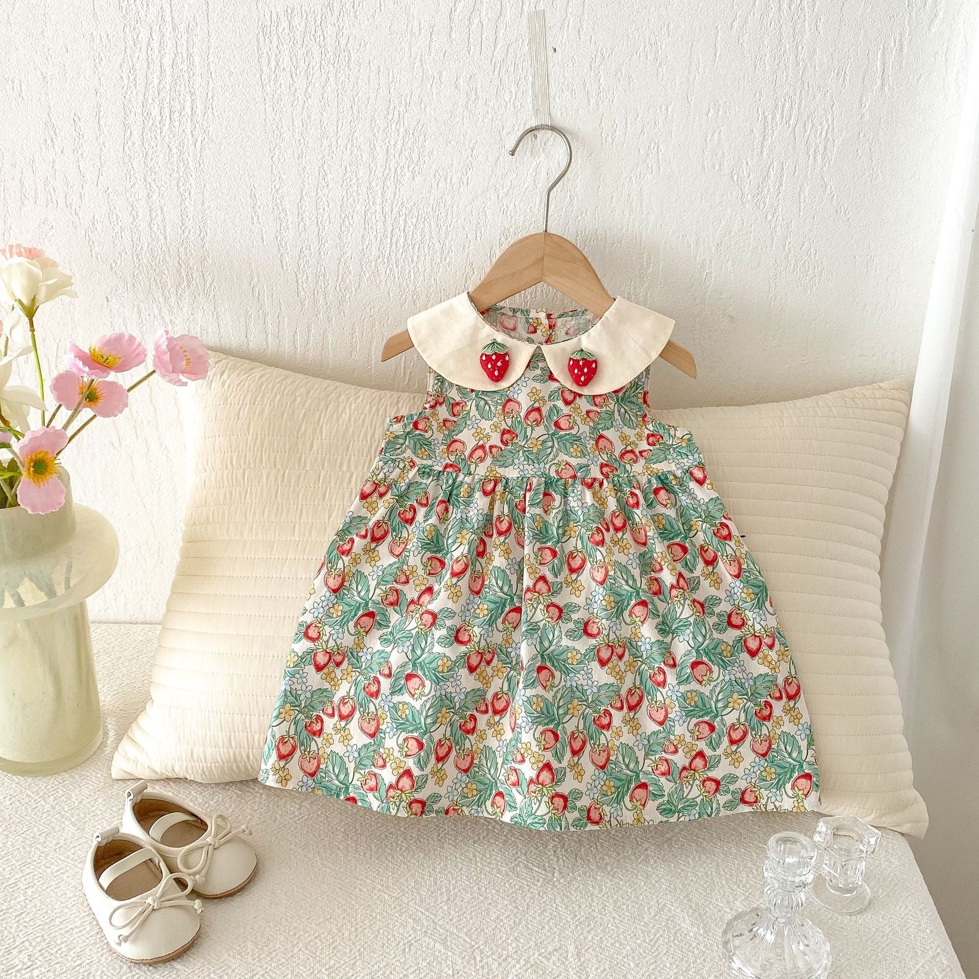 Vestido Infantil Moranguinhos - BABYLIFEBabyLifeBABYLIFEMorangosVestido Infantil Moranguinhos6 - 12 Meses