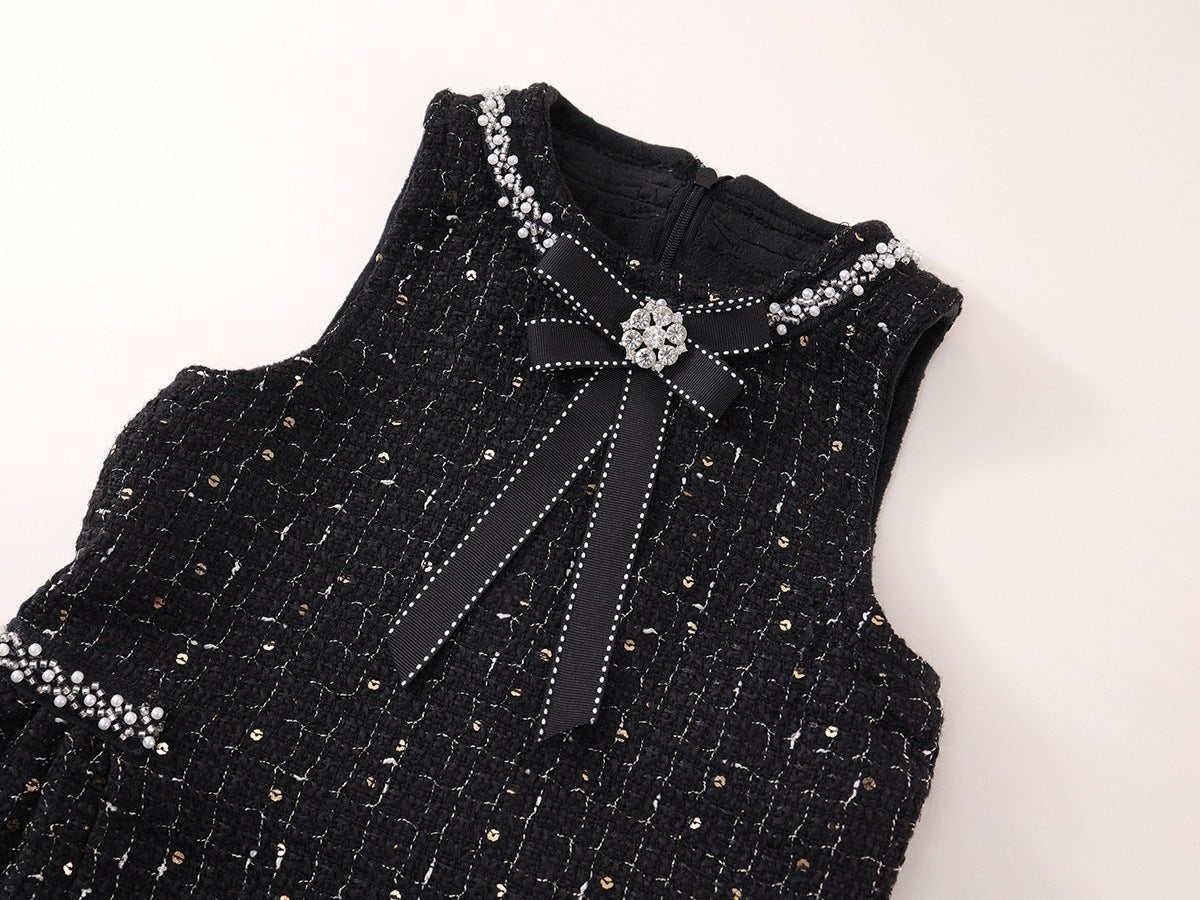 Vestido Infantil Preto Brilhante - BABYLIFEBabyLifeBABYLIFEPretoVestido Infantil Preto Brilhante1 - 2 Anos