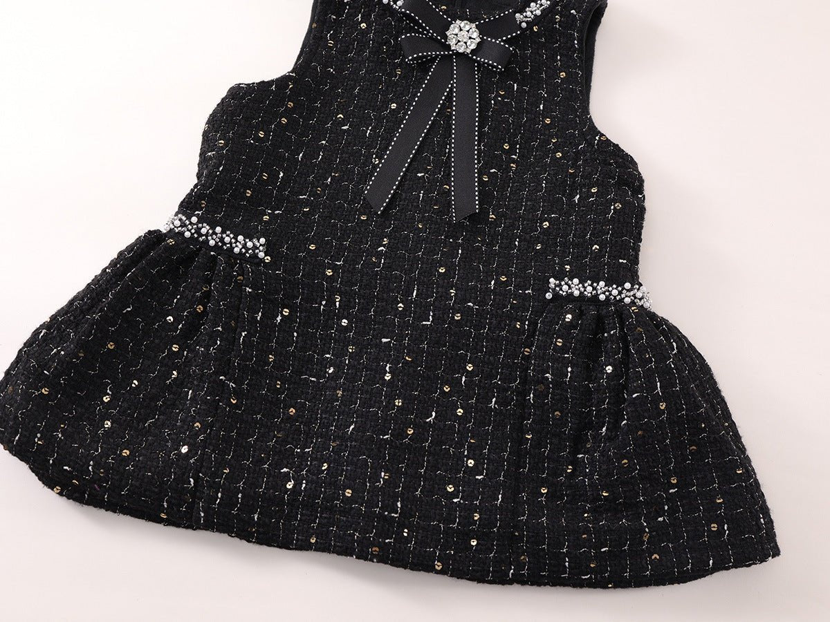 Vestido Infantil Preto Brilhante - BABYLIFEBabyLifeBABYLIFEPretoVestido Infantil Preto Brilhante1 - 2 Anos