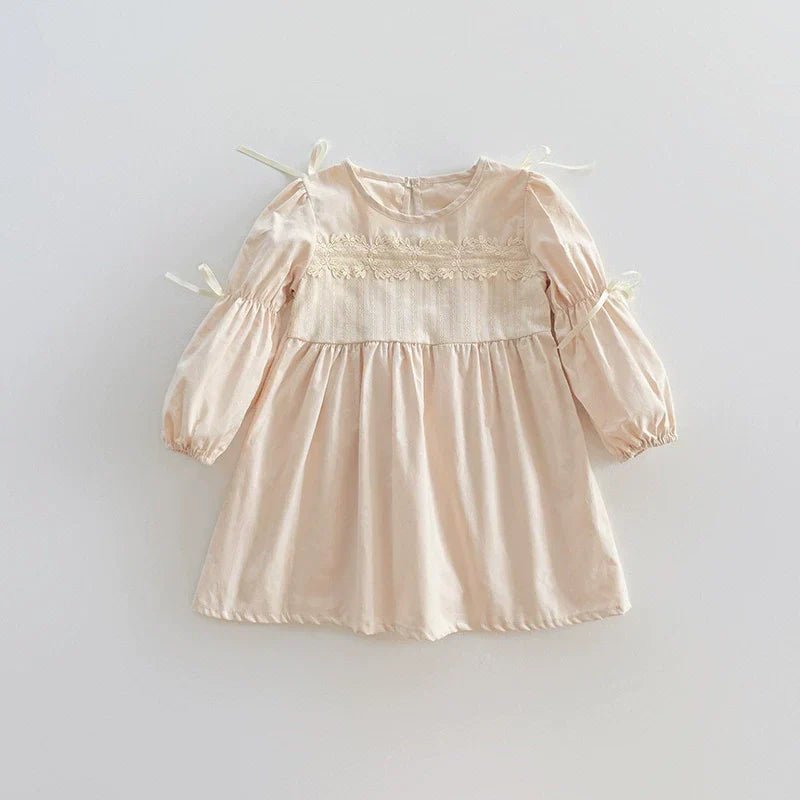 Vestido Infantil Rendinha Lacinhos - BABYLIFEBabyLifeBABYLIFEDamascoVestido Infantil Rendinha Lacinhos1 - 2 Anos