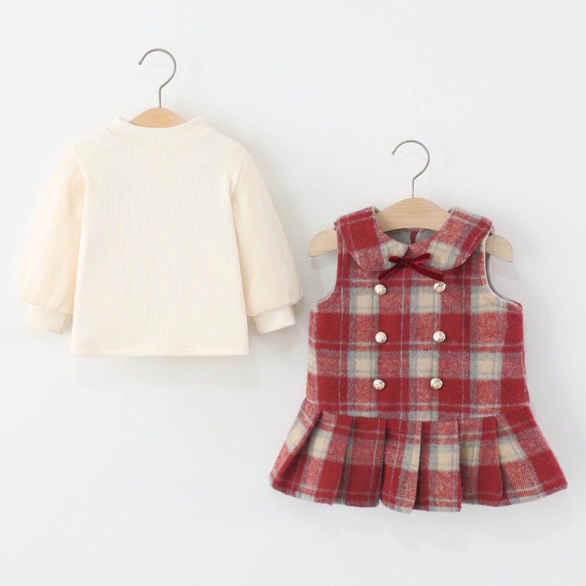 Vestido Infantil Xadrez + Manga Longa - BABYLIFEBabyLifeBABYLIFEXadrez VermelhoVestido Infantil Xadrez + Manga Longa0 - 3 Meses