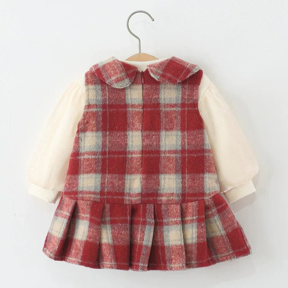 Vestido Infantil Xadrez + Manga Longa - BABYLIFEBabyLifeBABYLIFEXadrez VermelhoVestido Infantil Xadrez + Manga Longa0 - 3 Meses