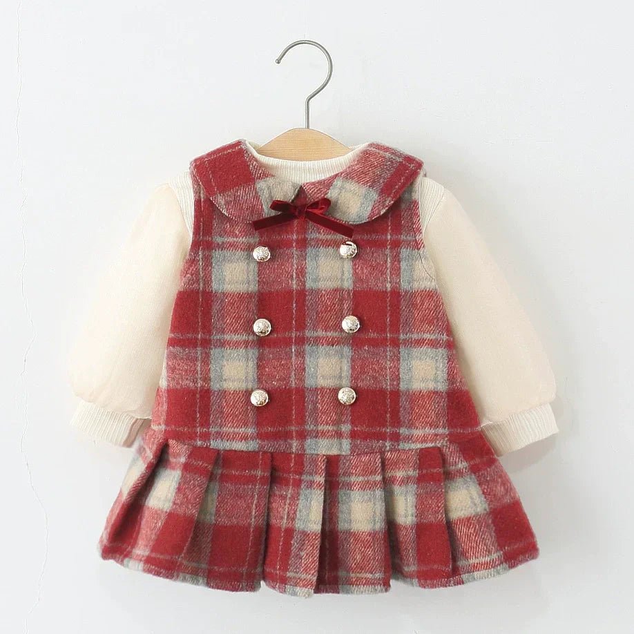 Vestido Infantil Xadrez + Manga Longa - BABYLIFEBabyLifeBABYLIFEXadrez VermelhoVestido Infantil Xadrez + Manga Longa0 - 3 Meses