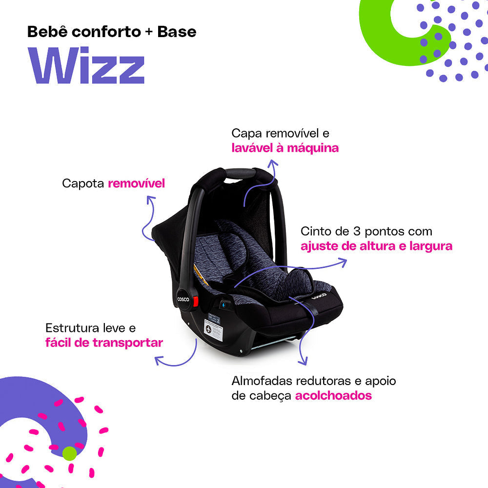 Bebê Conforto Wizz com Base